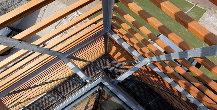 Constructiebalken voor buiten.