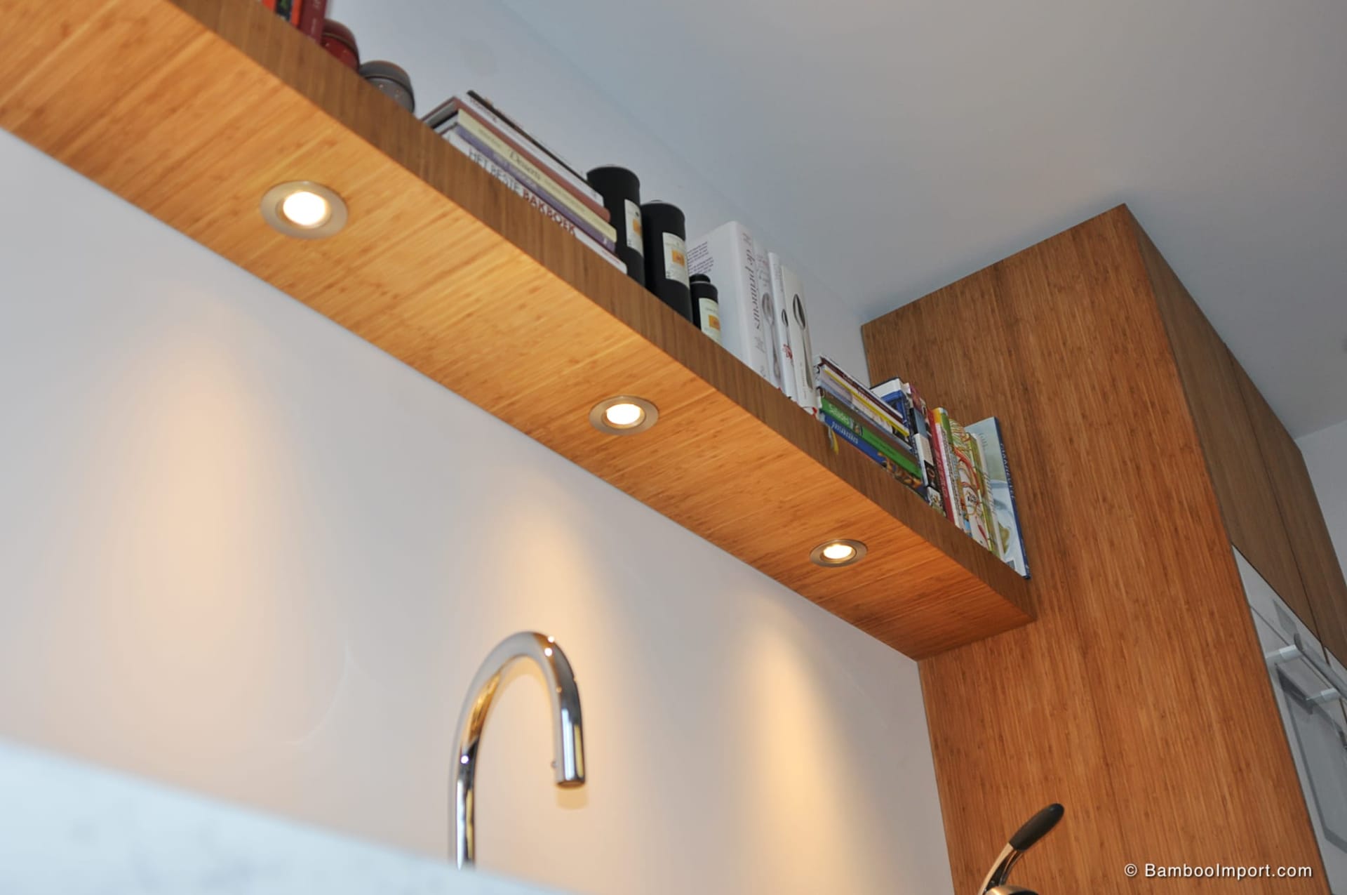 Massieve bamboe plaat — Open kast & nis