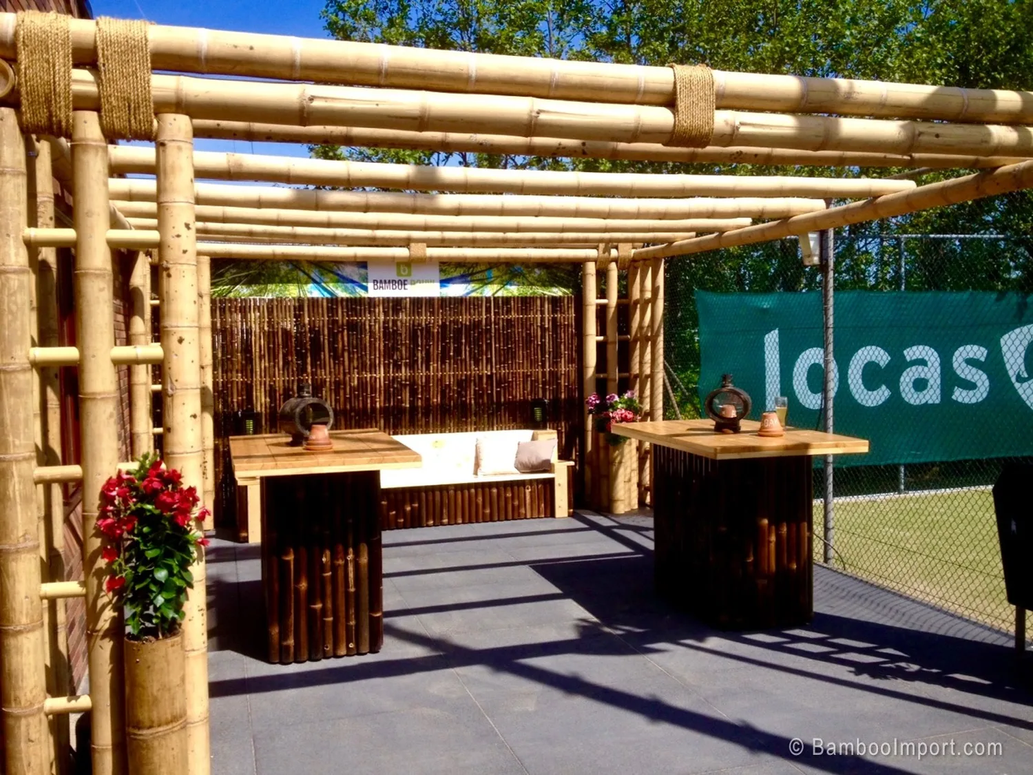 Club de tenis, Uitgeest — Cubierta y pérgola